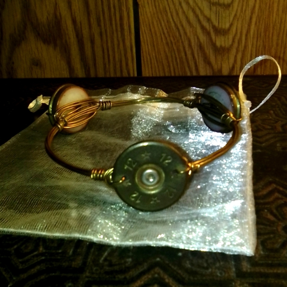 Pre-owned stackable wire shotgun shell bangle